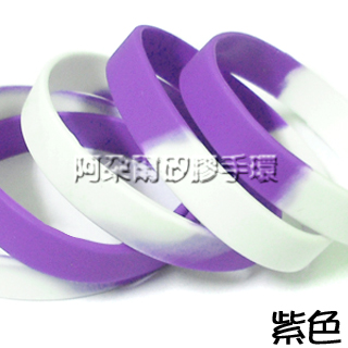 阿朵爾  紫色 段色素面矽膠手環 運動手環 不限顏色/數量